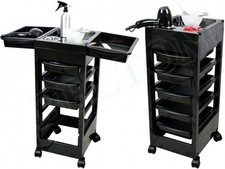 CARRELLO PARRUCCHIERE PORTA PHON E CASSETTI PORTA OGGETTI PARRUCCHIERI ESTETISTA