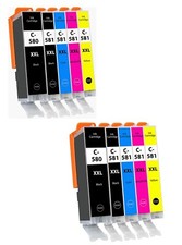 KIT 10 CARTUCCE XXL PER CANON PIXMA TS705 TS6350 TS6351 TS8150 TS8151 TS8152