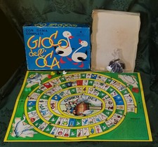 GIOCO DELL'OCA EDIZIONI MARCA STELLA CON DAMA COMPLETO PEDINE E DADI POST 1958