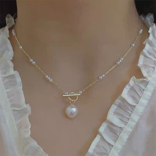 Collana perle bianche - collana, di