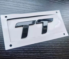 1 x LOGO STEMMA EMBLEMA POSTERIORE PER AUDI TT MK2   Exclusive Nero Lucido
