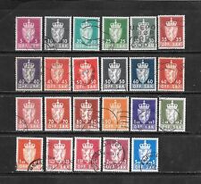 NORVEGIA NORGE 23 USATI servizi 1955 - 1974/1976 lot lotto