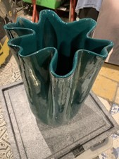 Vaso Fioriera Fazzoletto Deruta Simile Venini ORIZZONTE, ACQUAMARE Paraiba Verde