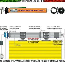 SERRANDE AVVOLGIBILI 40 KG DIECI MOTORI ELETTRICI 220V STAFFA L TAPPARELLE AUTOM
