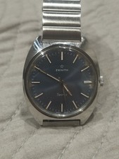 Zenith Sporto Vintage – Quadrante Blu 36mm – Orologio Meccanico Anni '50/'60