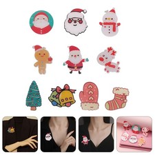 10 pezzi di natale spille del