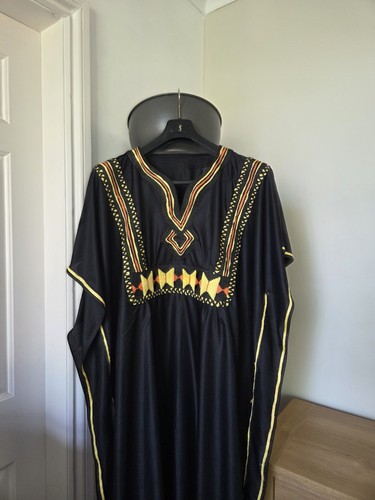 Maxi abito stile vintage - , nero