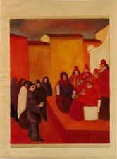 RAFFAELE FRUMENTI olio su tela