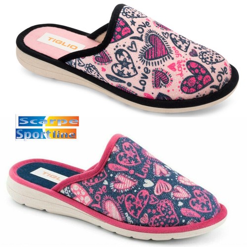 Tiglio 2586 rosa blu - blu, pantofole