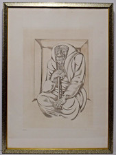 Migneco giuseppe etching - giuseppe,
