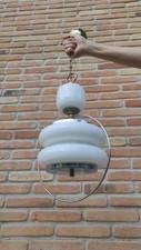 Lampadario vetro opalino e - lampadario, in