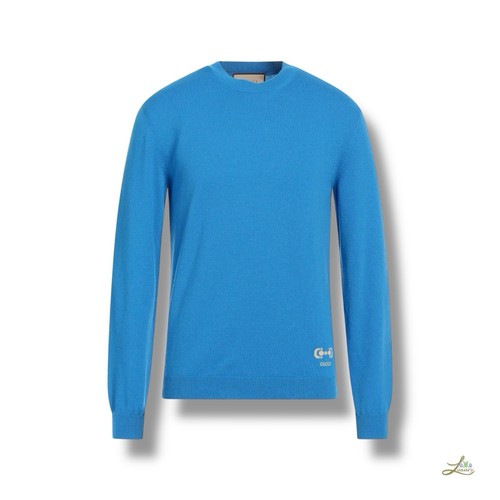 Maglione girocollo gucci - gucci, blu