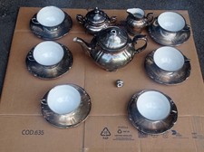 Vintage Bavaria Set Servizio The Tazza Teiera Porcellana (NO Royal Albert Thun)