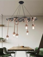 Lampadario vintage corde in