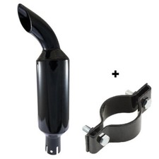 Marmitta Silenziatore Trattore Fiat Vigneto-Ø 46mm-L. 390 mm-Scarico Laterale