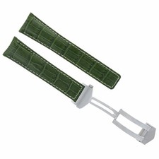 CINTURINO OROLOGIO PELLE MONACO 22 MM CHIUSURA CINTURINO PER OROLOGIO TAG HEUER CARRERA VERDE WS