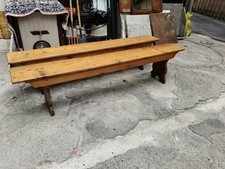 Coppia Panche Rustiche In Legno