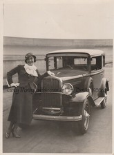 Fotografia originale la Fiat "Balilla" pubblicizzata da Gaby Morlay 1935ca.