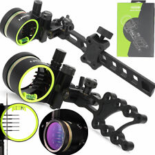 Tiro con l'arco 5 pin visiera ad arco arco arco composto micro regolabile visiera da caccia luce