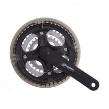 guarnitura 28-38-48 con paracatena in alluminio 170mm nero PROWHEEL bici mtb