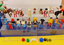 22  PLAYMOBIL   ANNI  80' CON ACCESSORI CASTELLO -  WEST - CITY