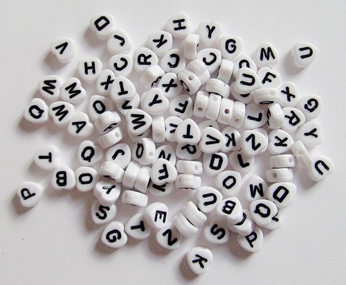 100pz misti alfabeto lettere - misti,