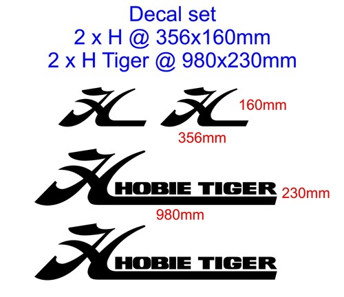 Set adesivi hobie tiger - &, h