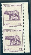 Coppia lenti di ingrandimento senza filigrana verticale non seghettate orizzontalmente