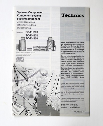 Manuale originale technics - manuale,