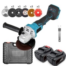 SMERIGLIATRICE  ANGOLARE FRULLINO 11 DISCHI 100MM 4AH BRUSHELSS DOPPIA BATTERIA