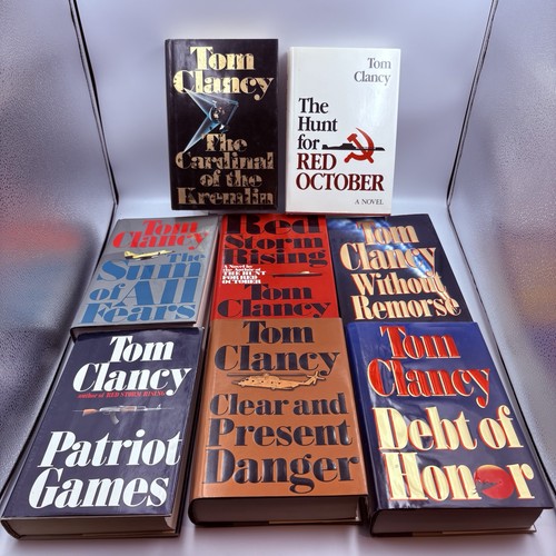 Tom clancy signed book - clancy, lot