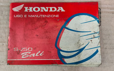 HONDA BALI SJ50 LIBRETTO USO E MANUTENZIONE D'EPOCA
