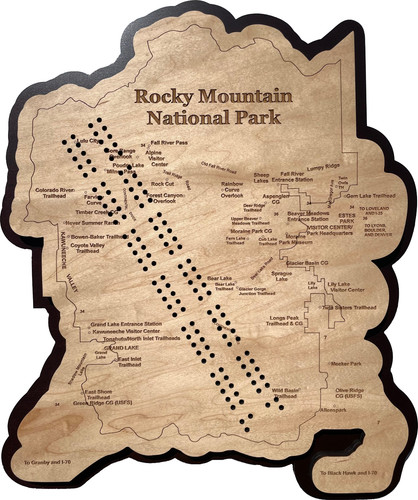Mappa parco nazionale delle - nazionale,