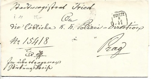 1871 prefilatelica con - prefilatelica, testo