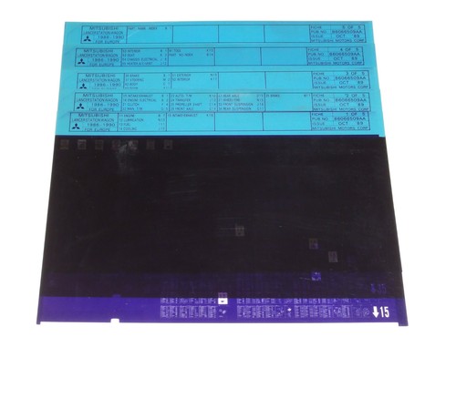 Microfiche catalogo ricambi - catalogo,
