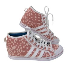Scarpe sneakers Adidas Honey Up Mid W donna rosa stampa animalier tela taglia 10