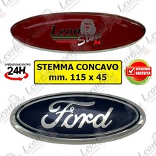 Stemma Logo Concavo per FORD mm 115x45 emblema fregio badge anteriore/posteriore