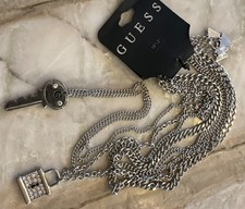 Collana Guess Argento Pave