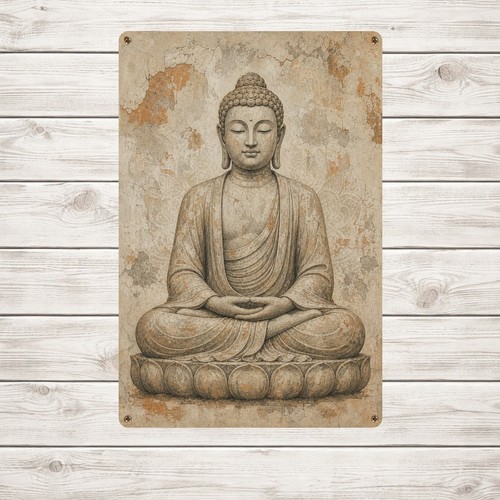 Meditating buddha statue - meditating,