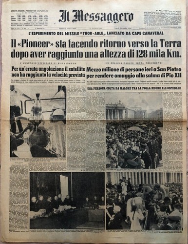 Pioneer terra morte pio xii - pioneer,
