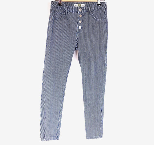 Jeans donna 9 blu - m, bianco