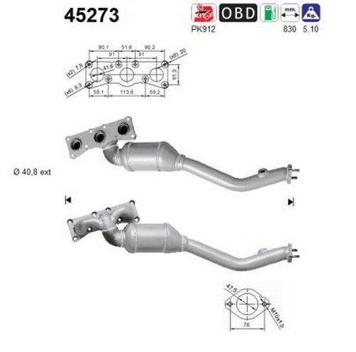 190 258 catalizzatore - kw,