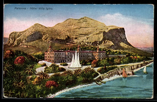 Cartolina palermo hôtel - palermo,,