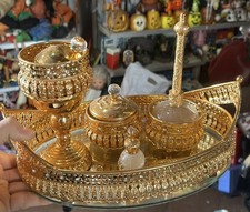 Set Toilette Vintage Dorato