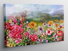 QUADRO MODERNO STAMPA TELA MODERNI QUADRI ASTRATTO FIORE FIORI PRATO CAMPO T454