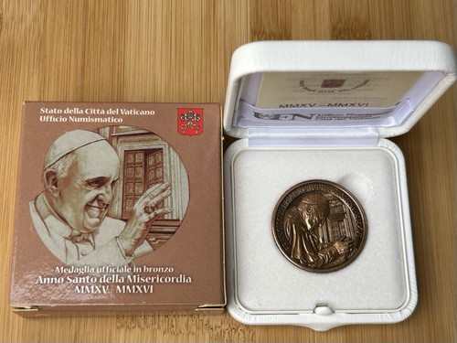 Medaglia bronzo vaticano papa - medaglia,