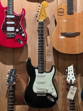 VL Guitar Custom Stratocaster Nitro Black Relic