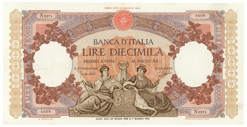 10000 lire capranesi - lire,