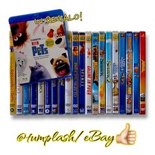 Animazione Lotto 20 DVD per bambini + regalo Blu Ray "PETS" [come nuovi]