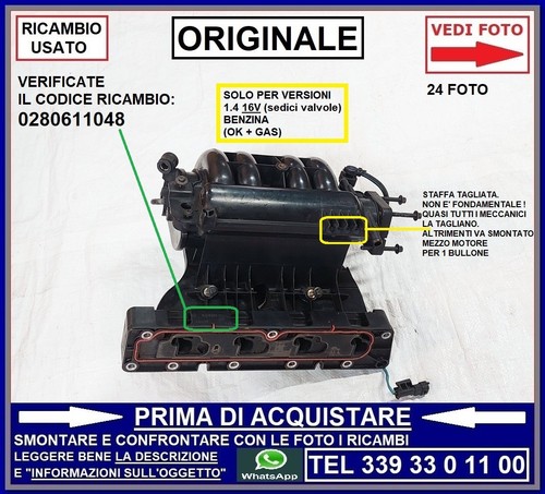 Collettore aspirazione - collettore,